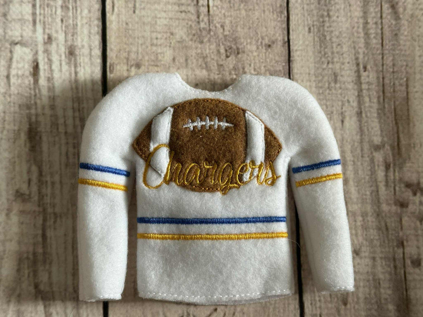 Chargers Football ITH Elf sweater shirt