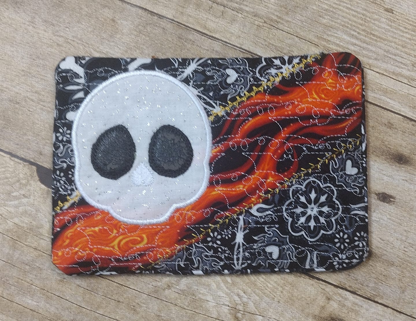 ITH Skull Mug Rug