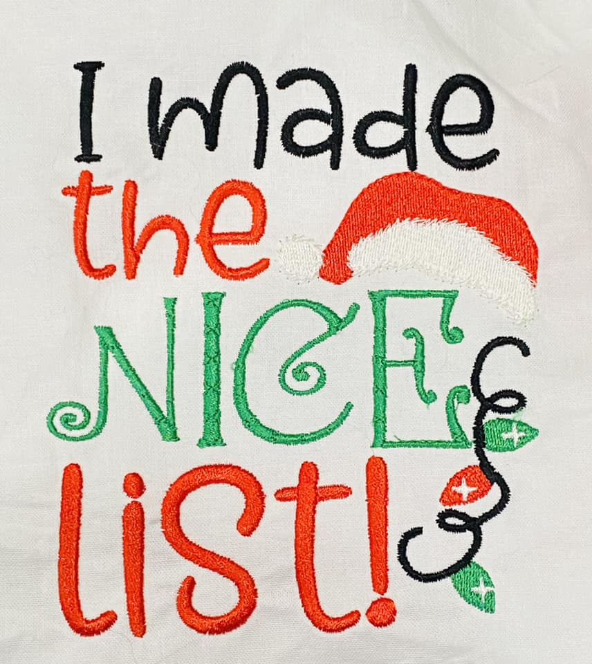 I made the nice list Christmas Design