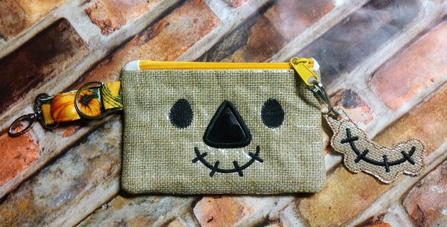 Scarecrow Thanksgiving ITH Zipper Bag