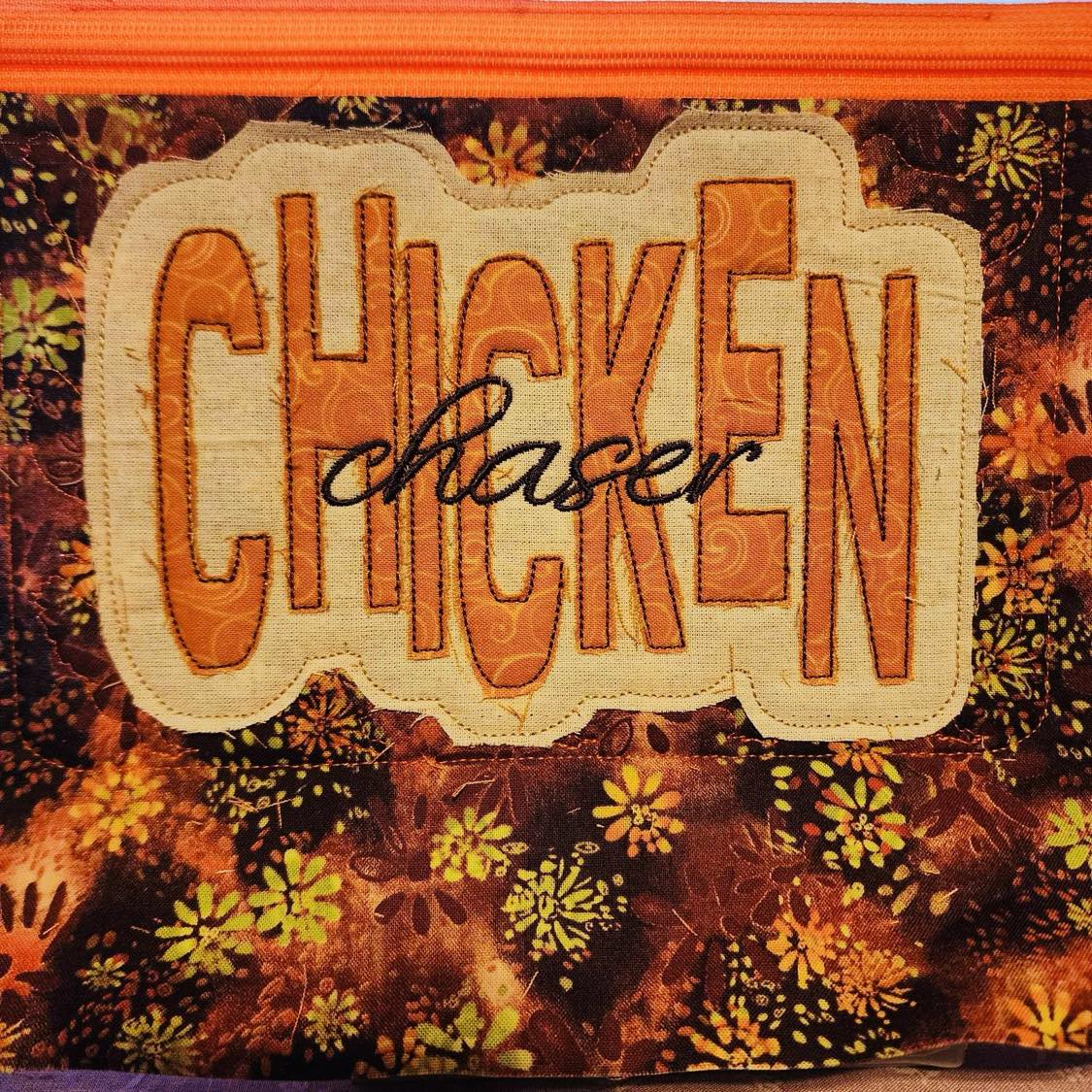 Chicken Chaser Applique 4 sizes