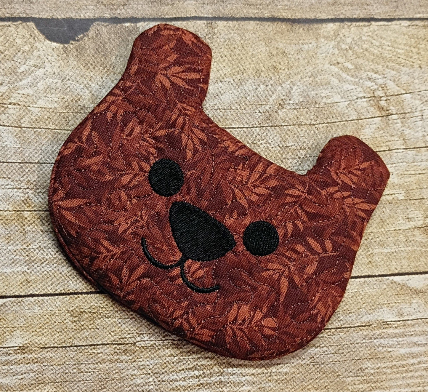 Bear Mug Rug ITH