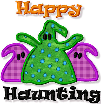 Happy Haunting Applique - 3 Sizes!