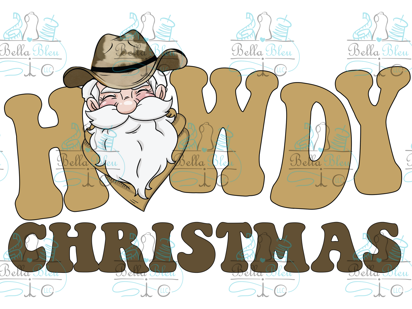 Howdy Christmas Sublimation pgn file