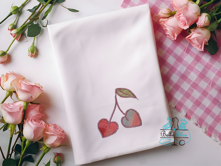 Heart Cherries retro