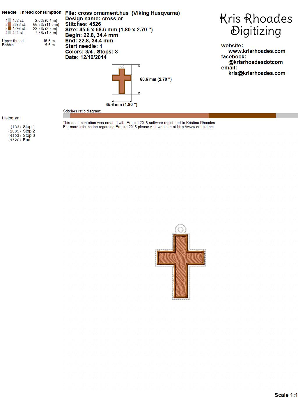 KRD - MY JESUS TREE CROSS ORNAMENT