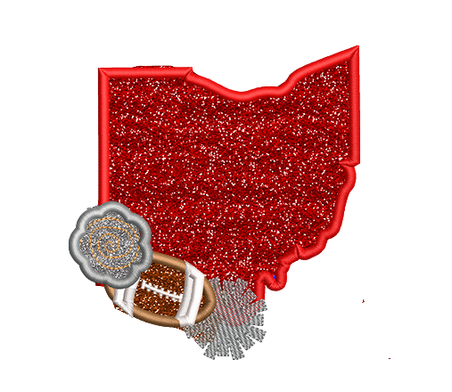 Ohio Football Applique