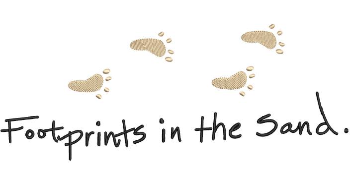 Footprints in the Sand Saying