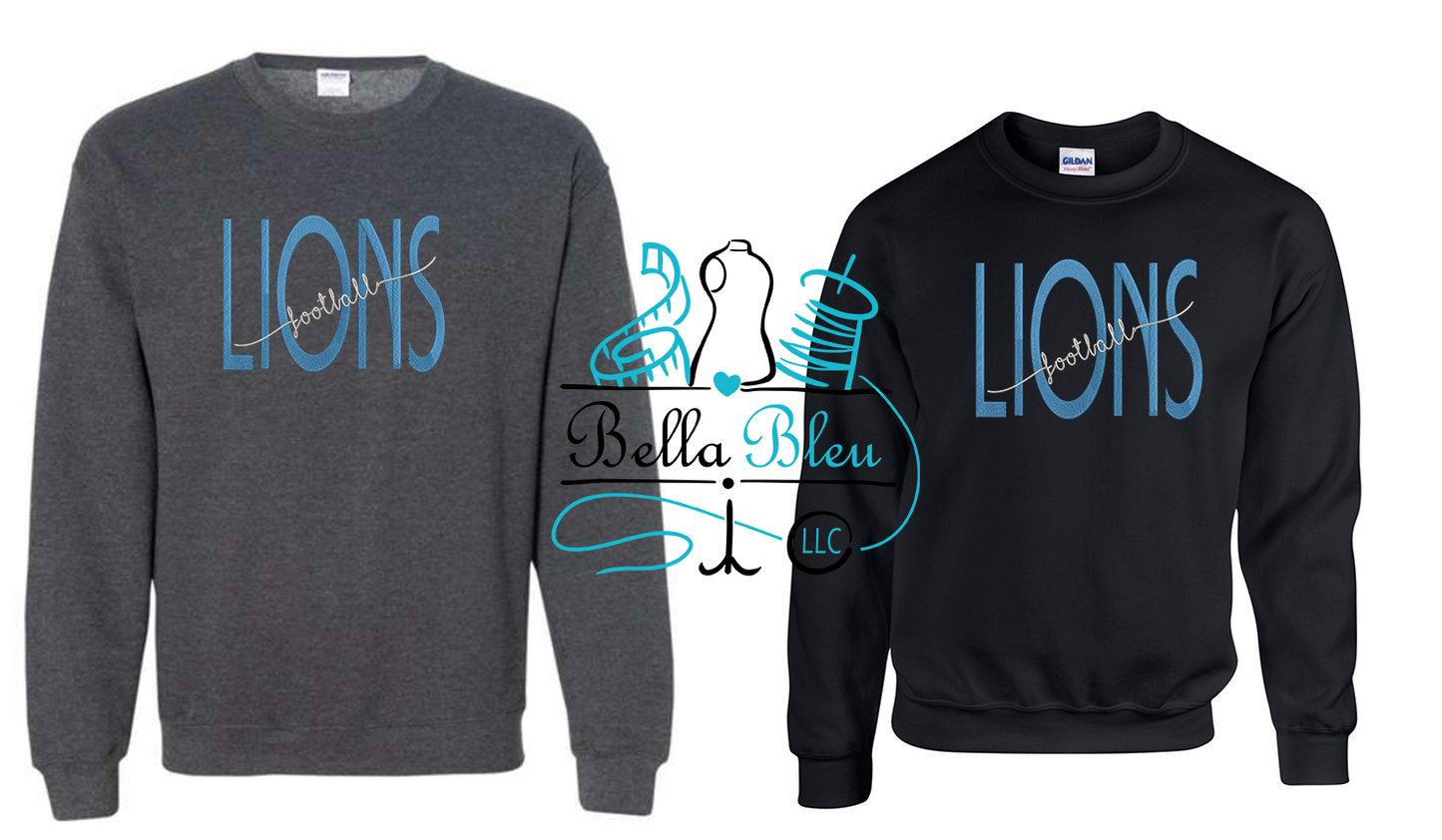 Lions Football Word Art