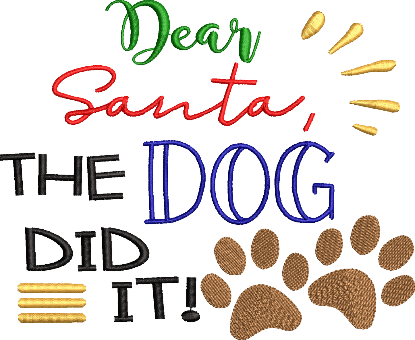 Dear Santa, the Dog did it