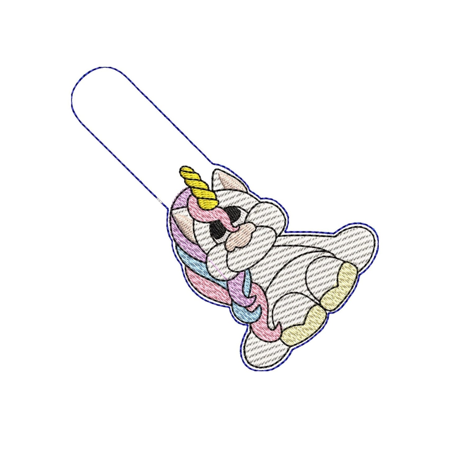 KRD Mylar Keyfob Unicorn