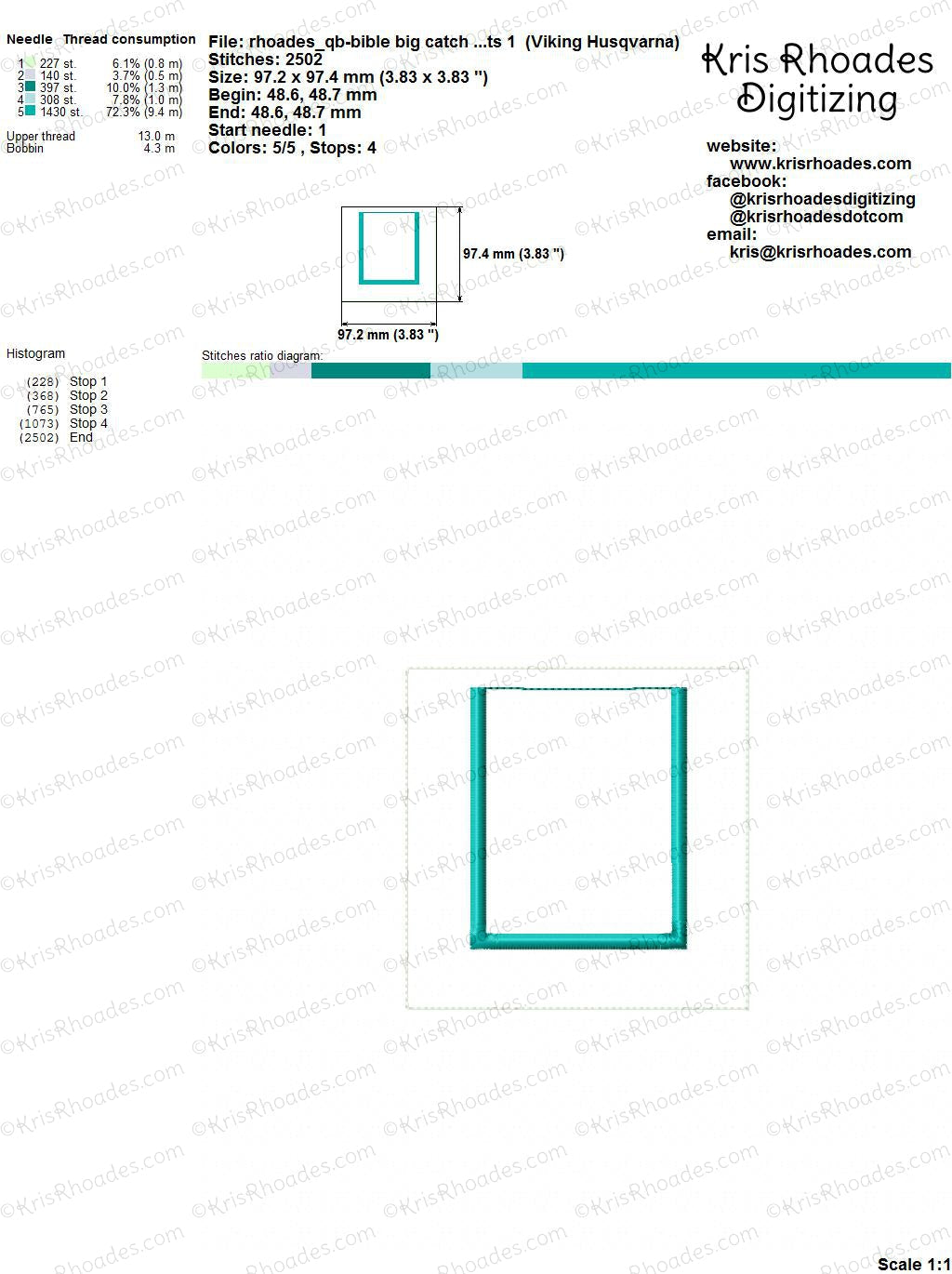 KRD Quiet Book Big Catch 6x10 Page