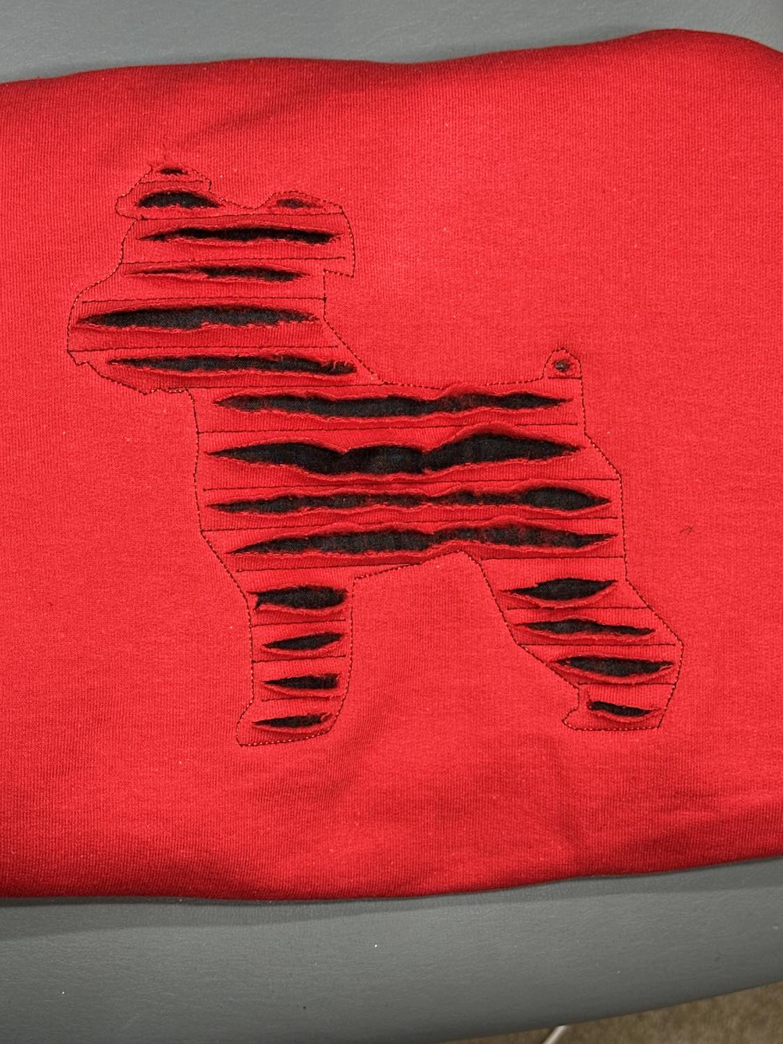 Schnauzer Dog Reverse Applique Cut out 5 sizes
