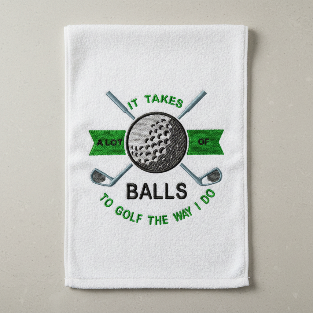 It takes a lot of balls to golf the way I do Golf Design