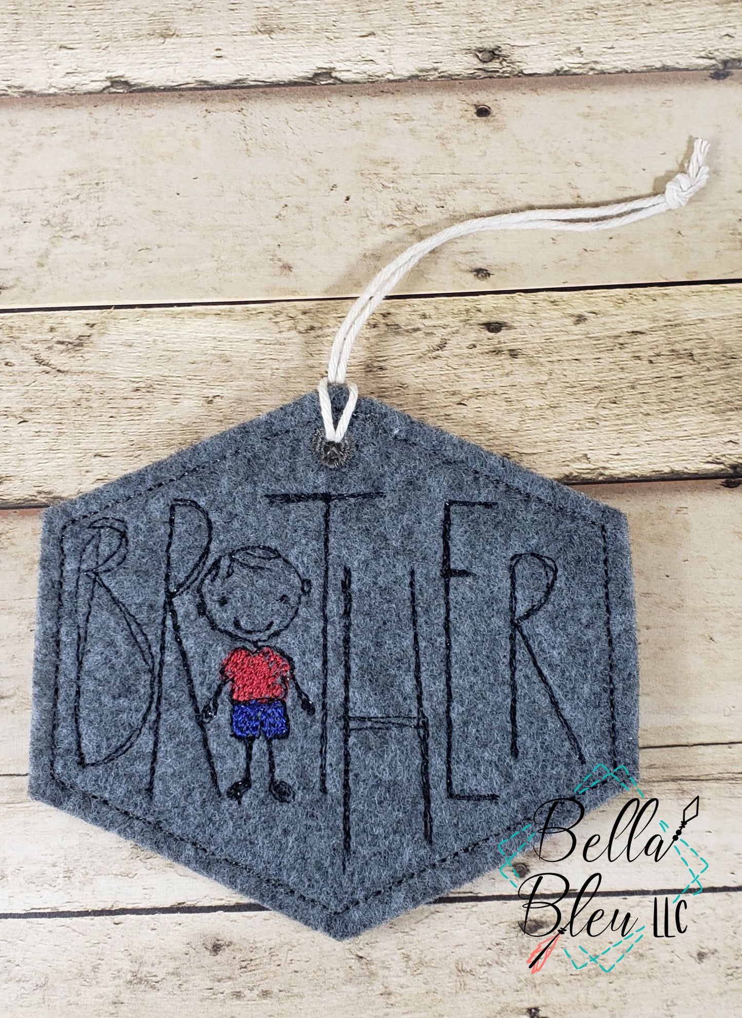ITH Scribble Brother Christmas Ornament