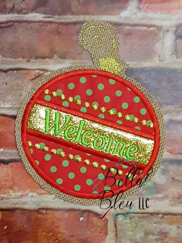 Christmas Ornament Applique