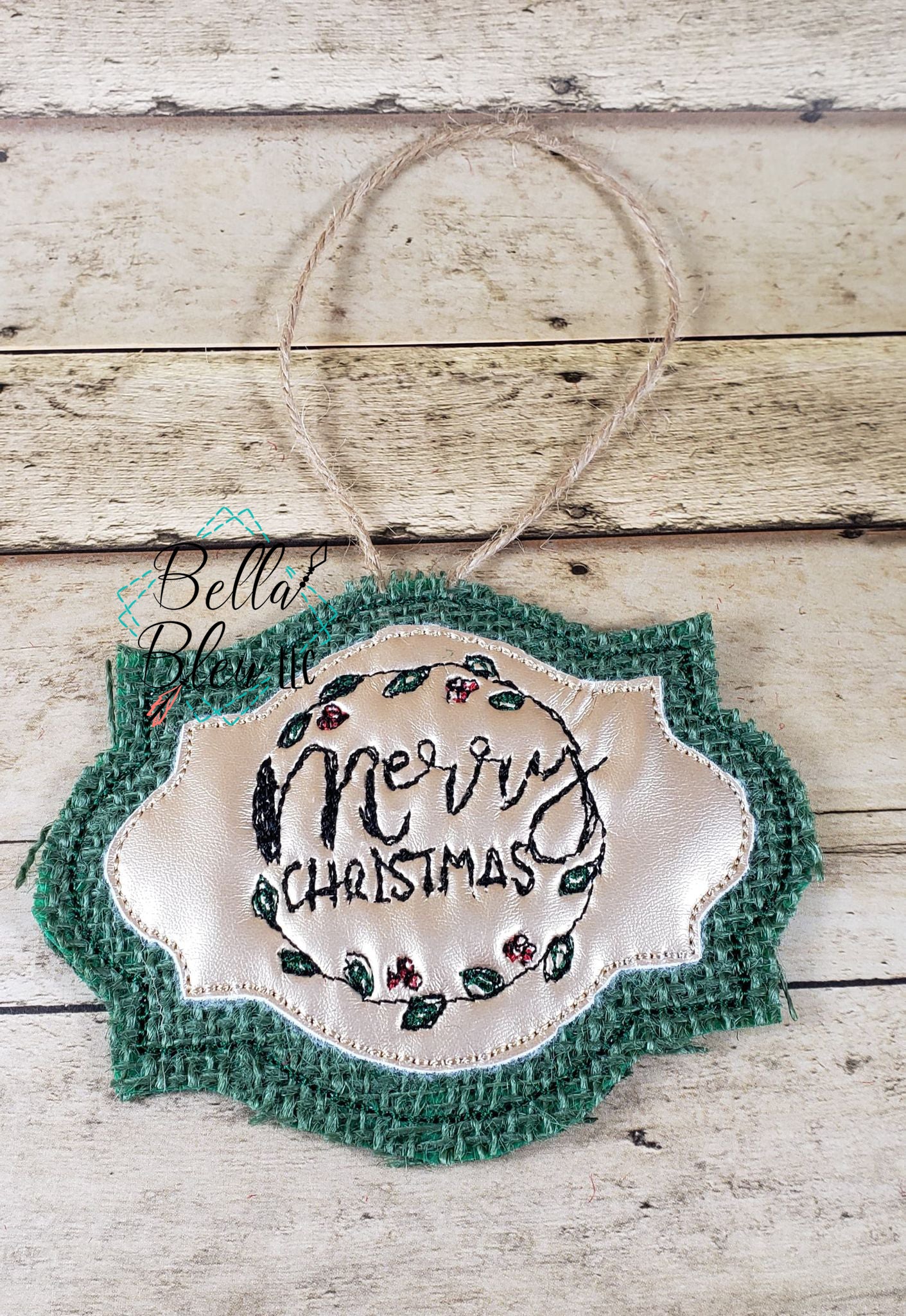 ITH Merry Christmas Scribble Christmas Ornament