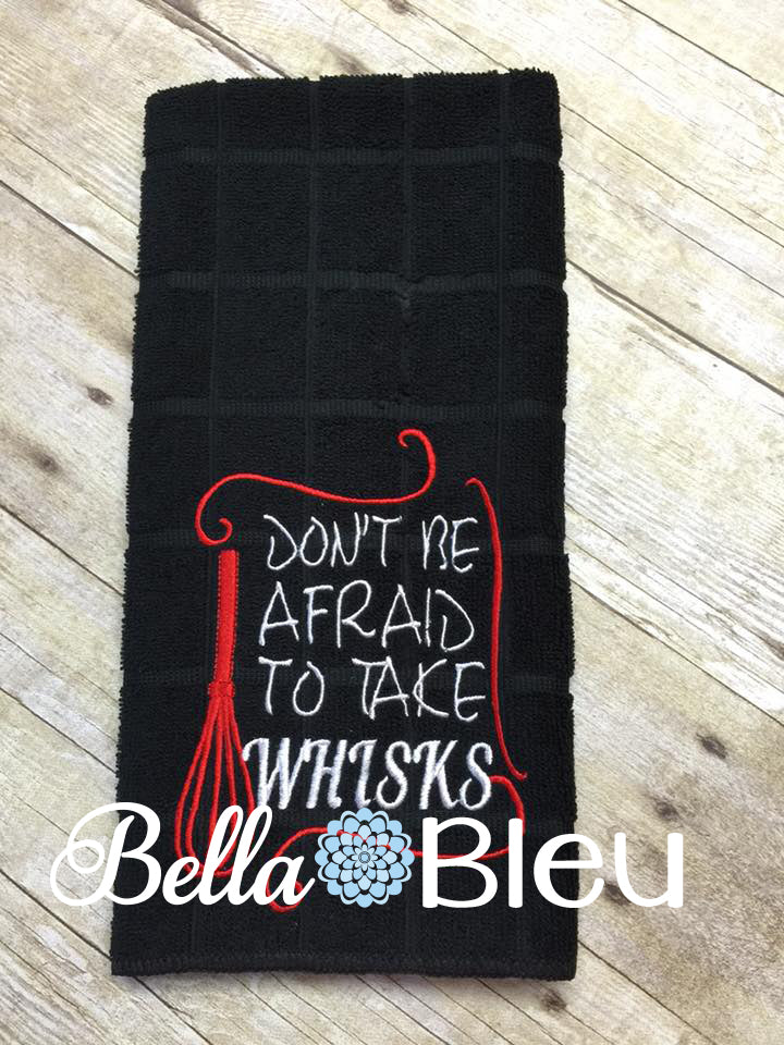 Don't be afraid to take whisks funny Kitchen machine embroidery design