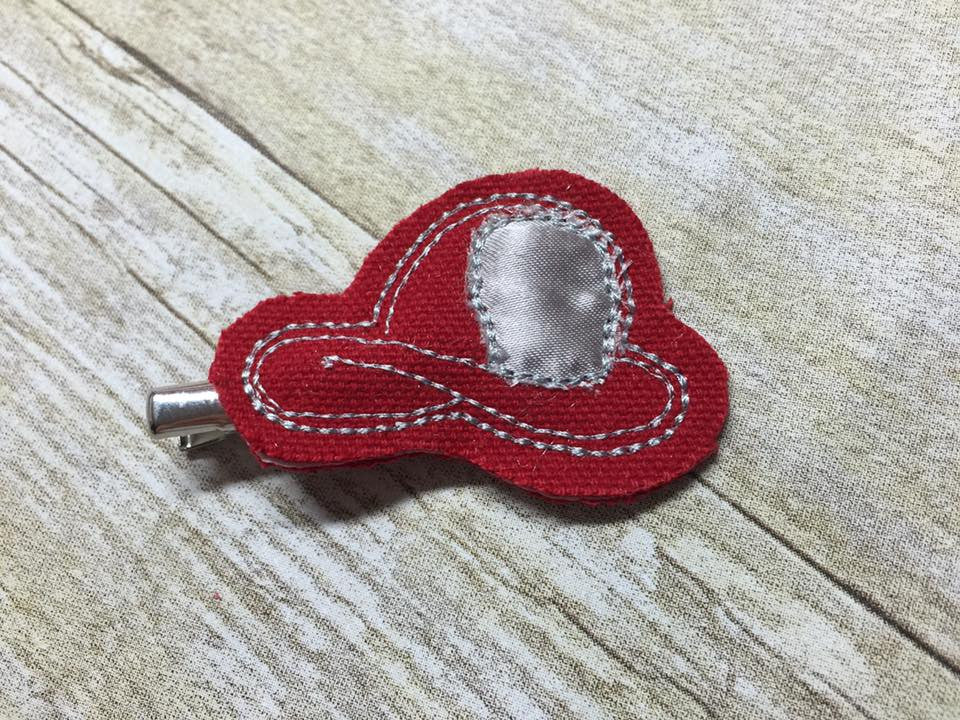 ITH In the Hoop Fireman Hat Feltie machine embroidery design