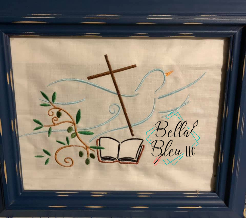 Easter Blessings Dove with Cross
