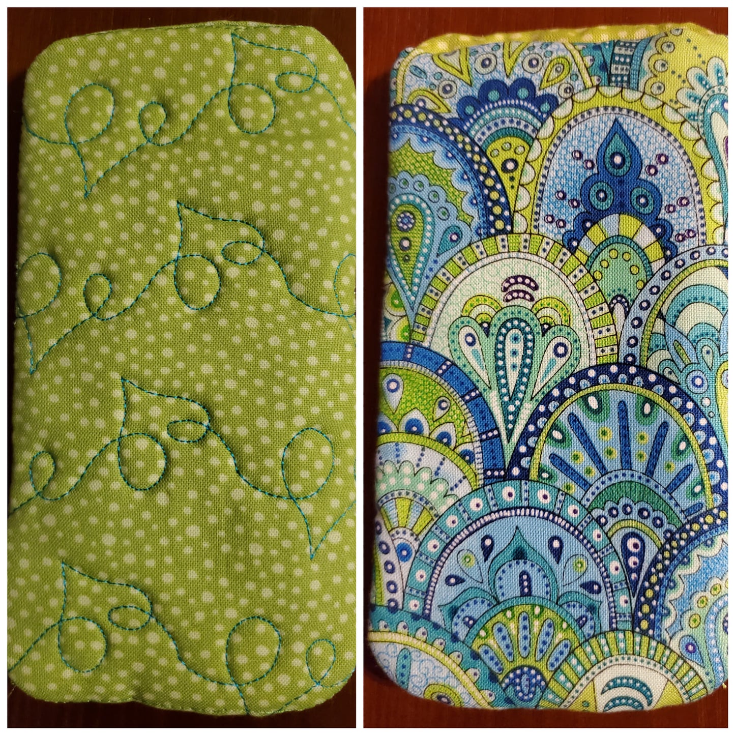 ITH Glass Case with Heart Flourish Stippling