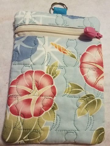 ITH In the Hoop Cat Quilt Stipple Purse 6x10 machine embroidery design zipper bag