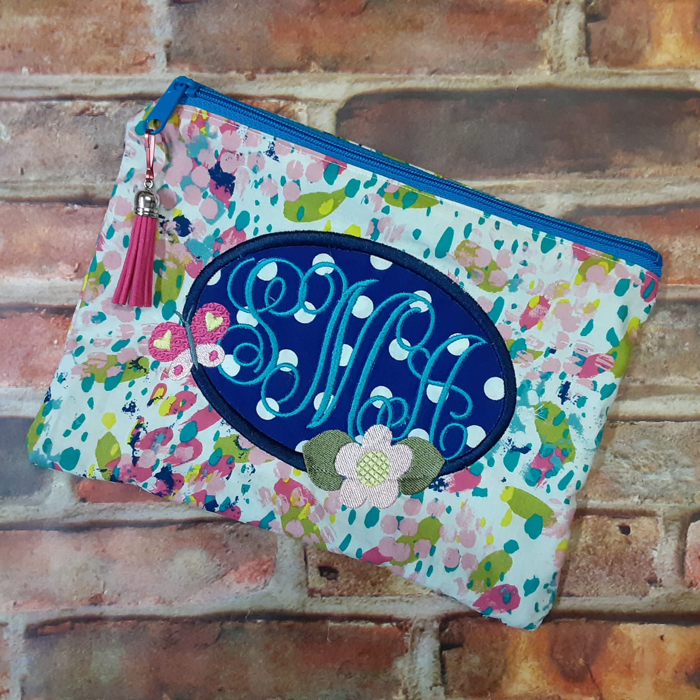 Butterfly and Floral Monogram Frame