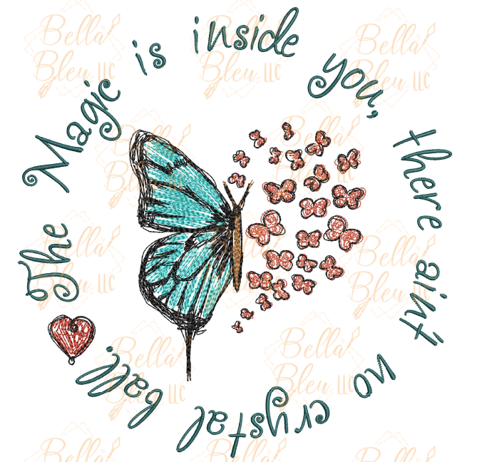 Magic Inside Inspired Dolly Parton Quote Scribble Saying