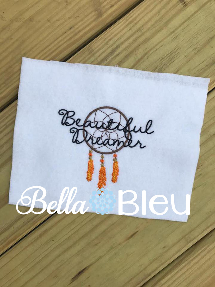 Beautiful Dreamer Dream Catcher Machine Embroidery design Native American