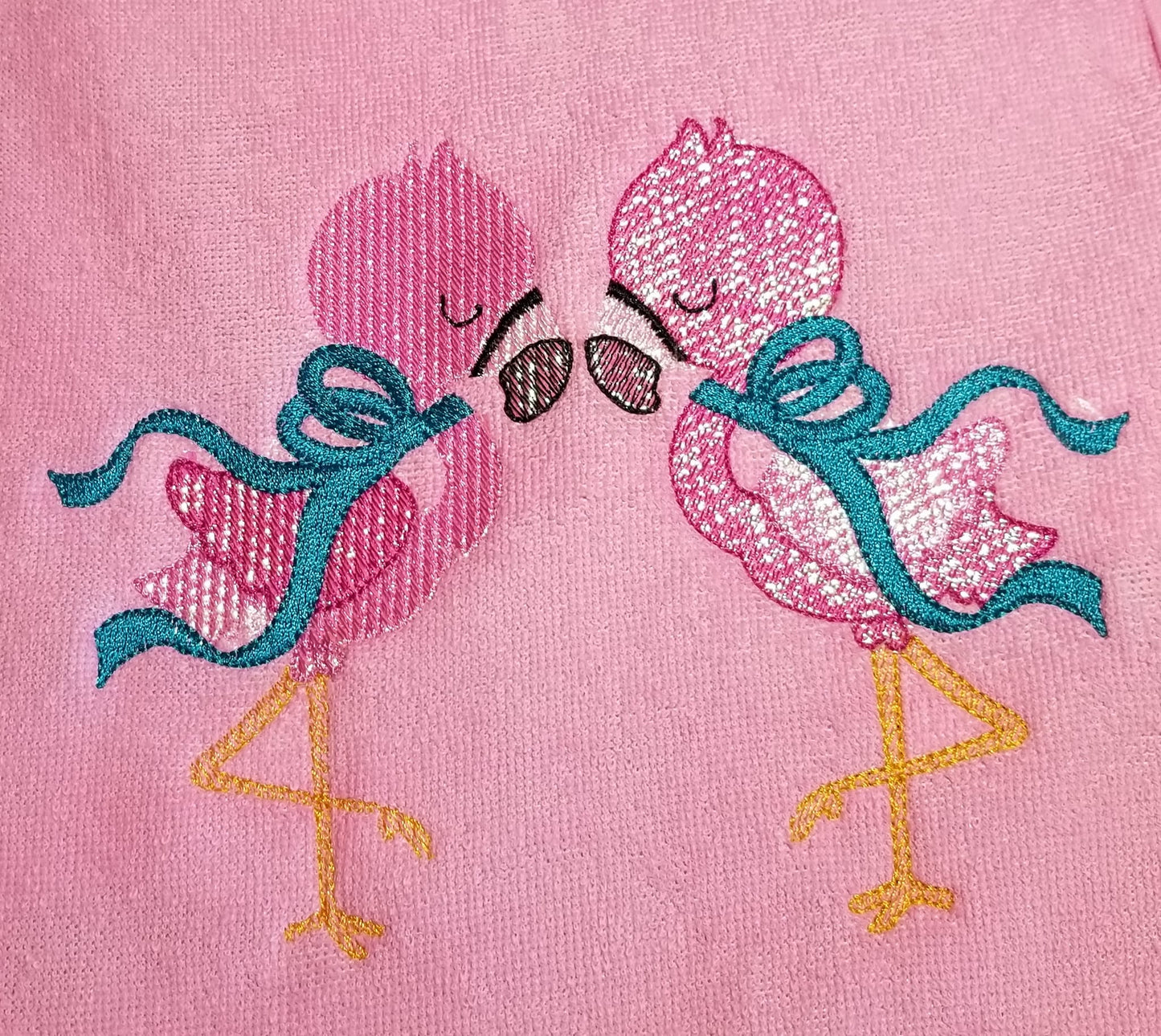 Flamingos with Bows Sketchy