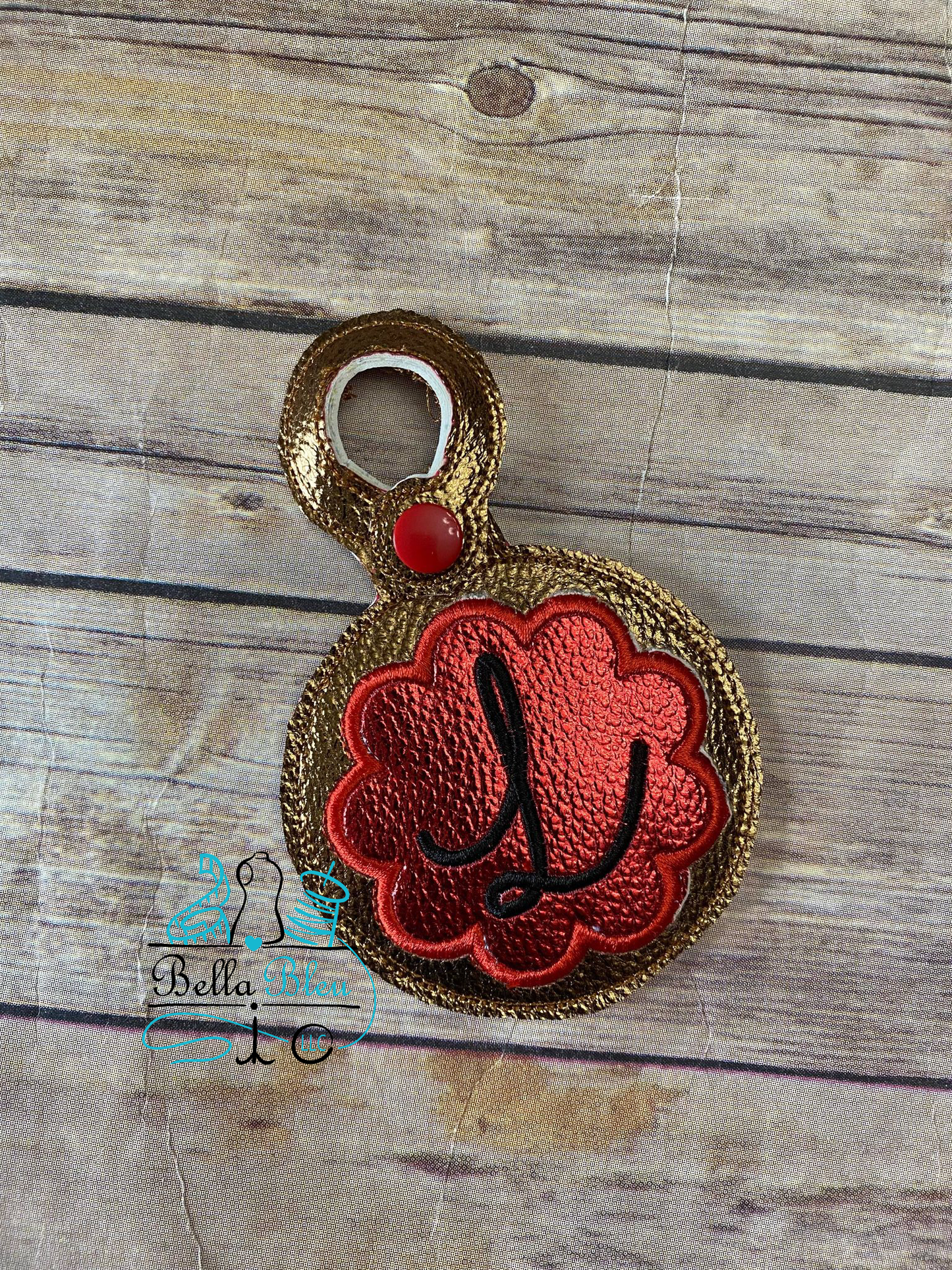 Monogram Frame ITH Bag Tag fob