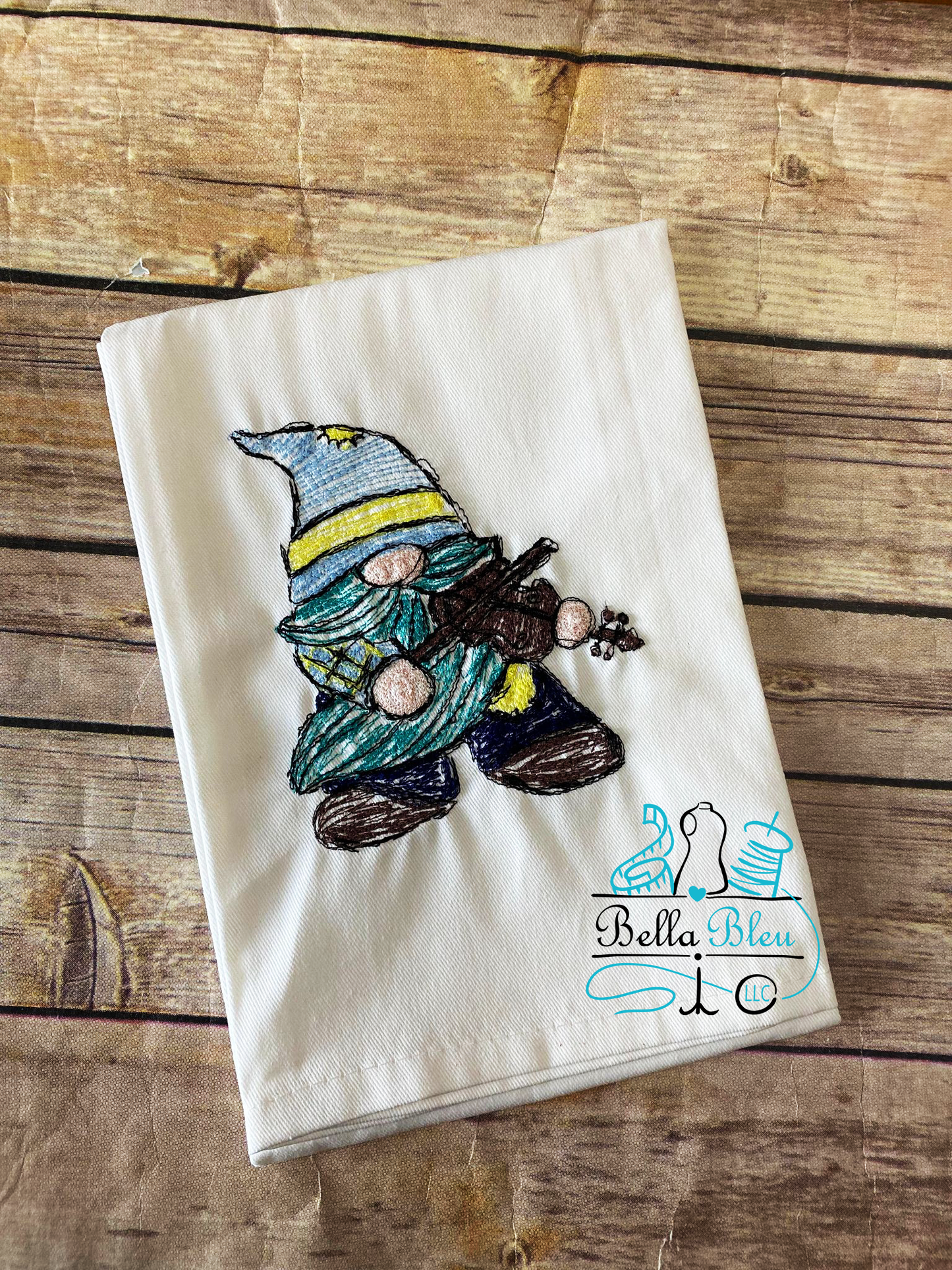 Gnome playing the fiddle Scribble Sketchy