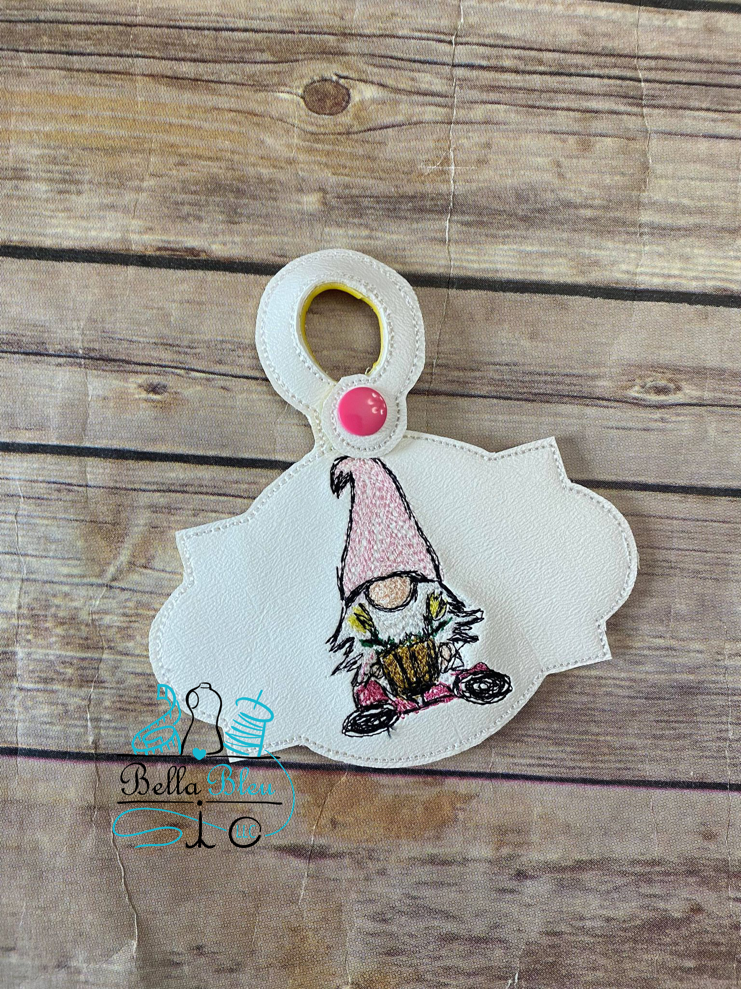 Scribble Gnome ITH Bag Tag fob