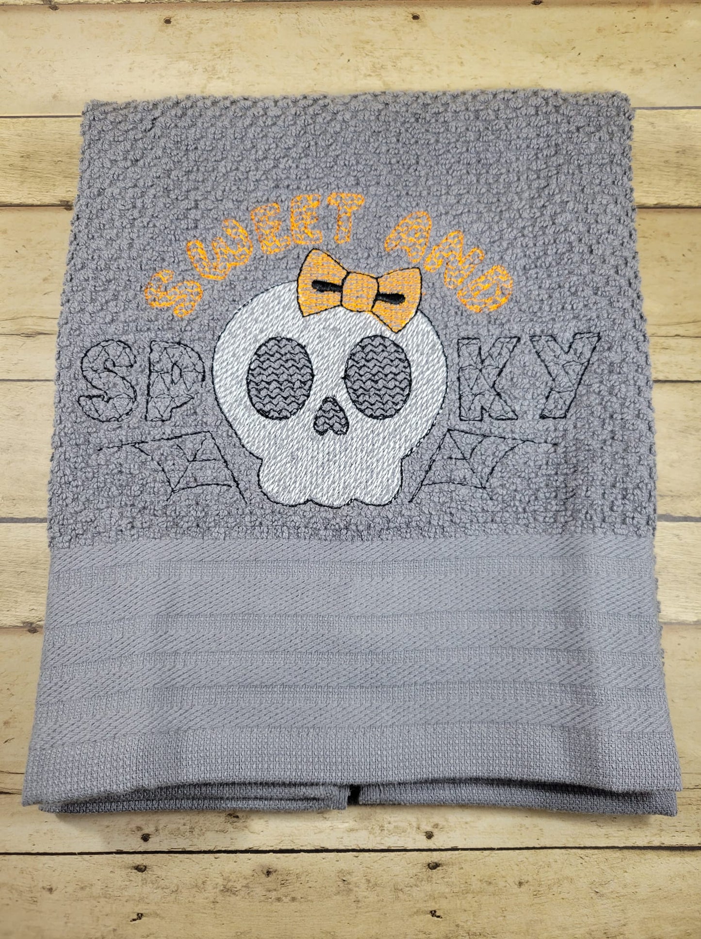 Sweet and Spooky Sketchy Skull with Bow