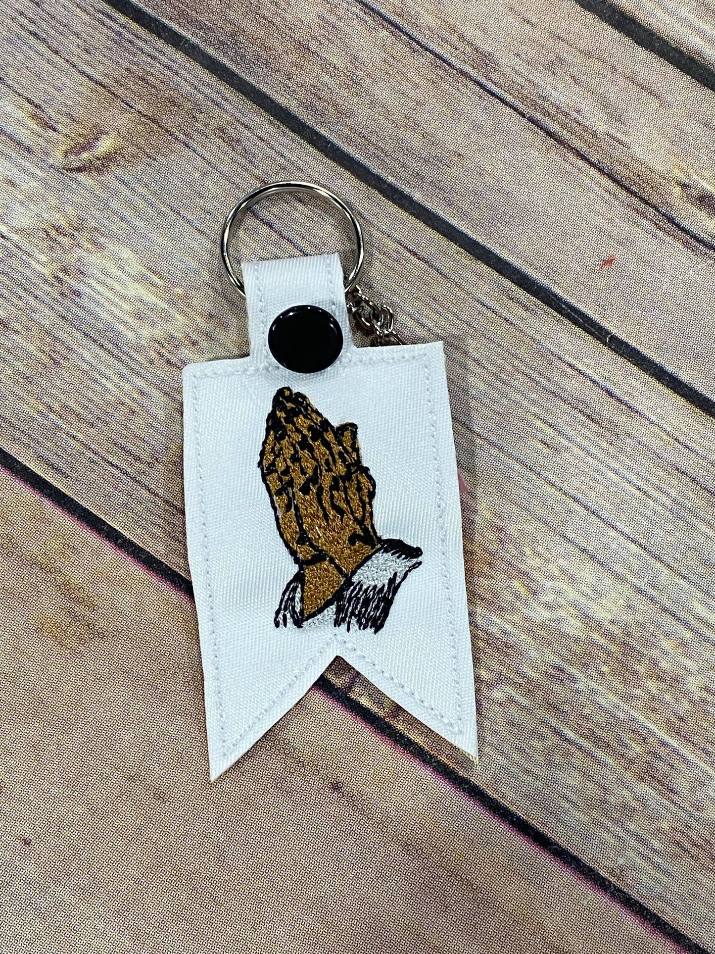 Praying Hands ITH Key Fob