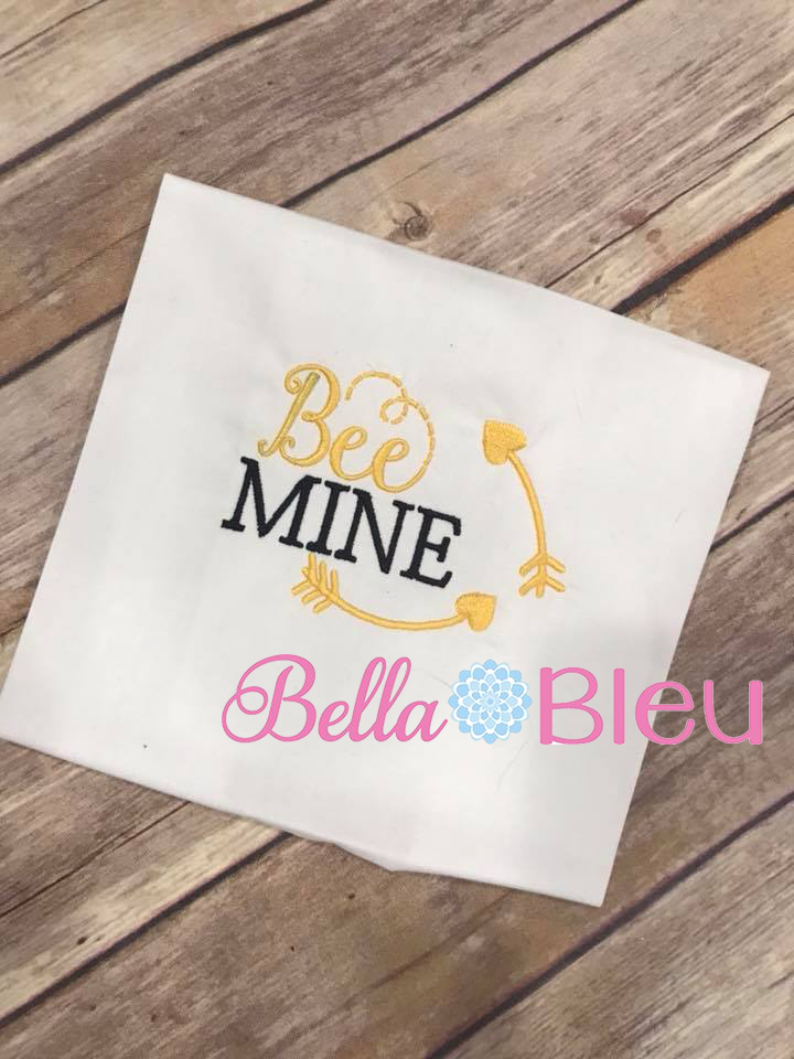 Bee Mine Machine Embroidery Design 5x7