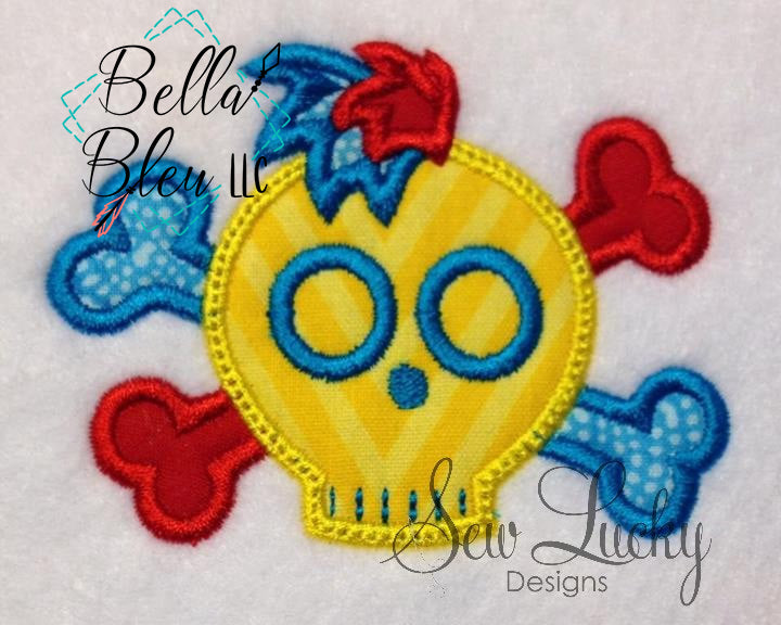 Applique Punk Rock Skull
