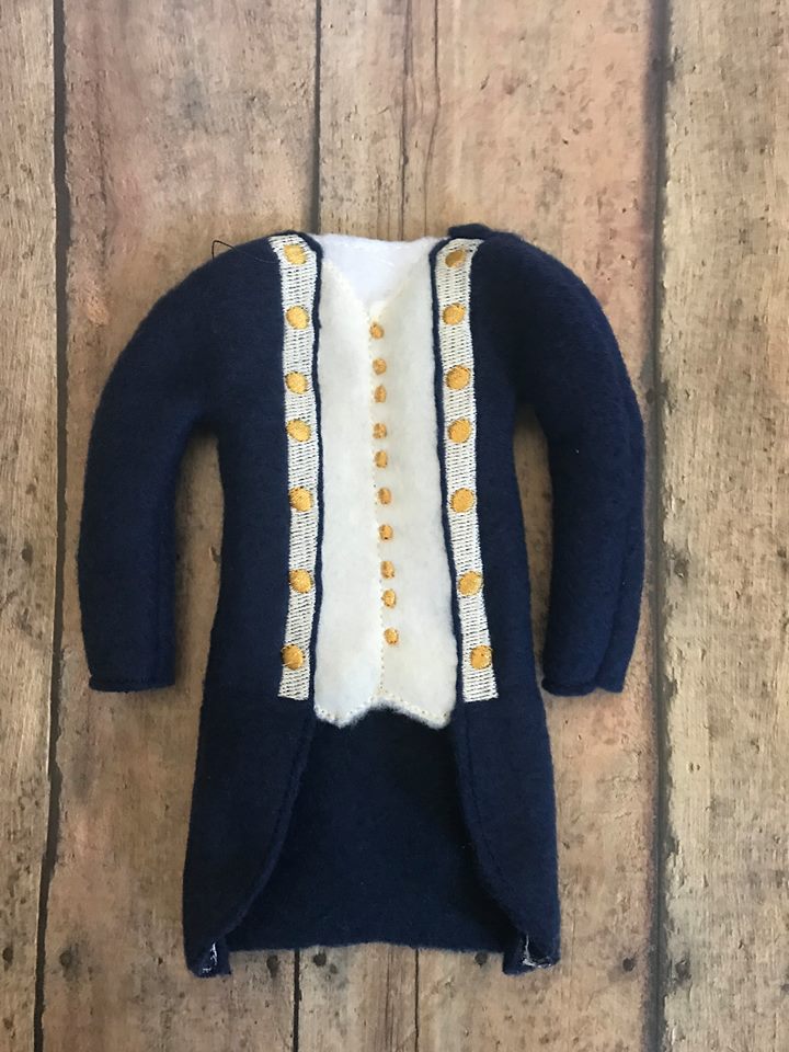 Inspired Hamilton jacket Elf Shirt In the hoop ith embroidery design 6x10