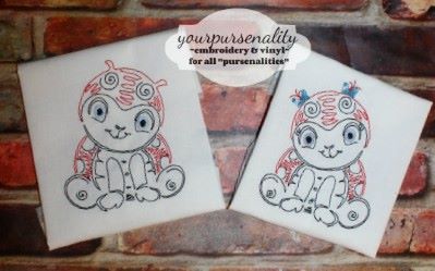Quick Stitch Ladybug Insect Bug Machine Embroidery Design COLORWORK