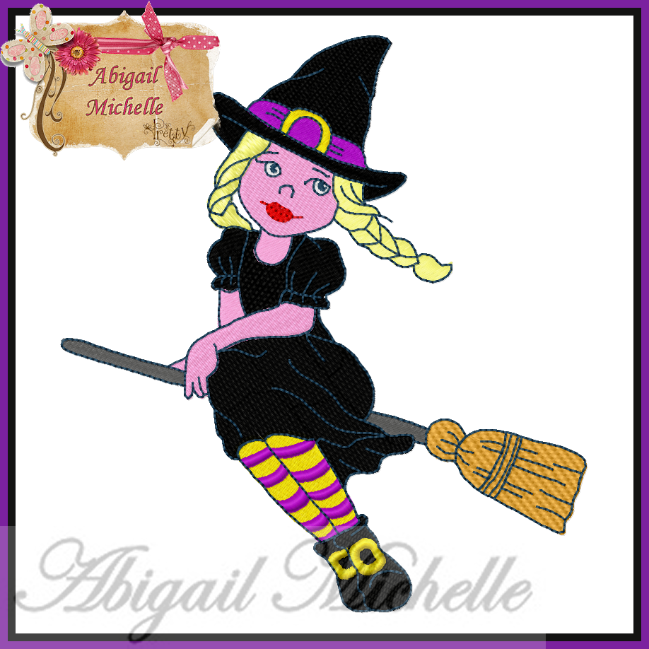 A little Witchy - Machine Embroidery