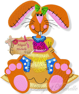 Betsy Bunny - 2 Sizes, Machine Embroidery