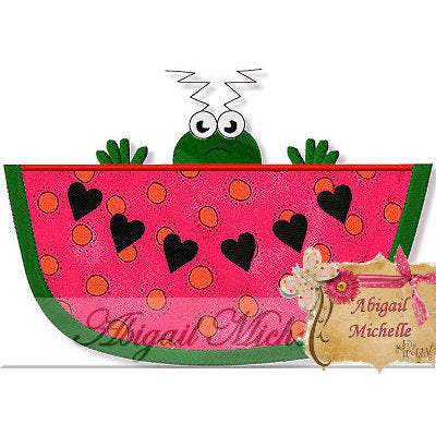 Buggy Watermelon Applique Machine Embroidery
