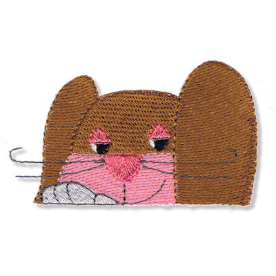 Bunny Face Machine Embroidery