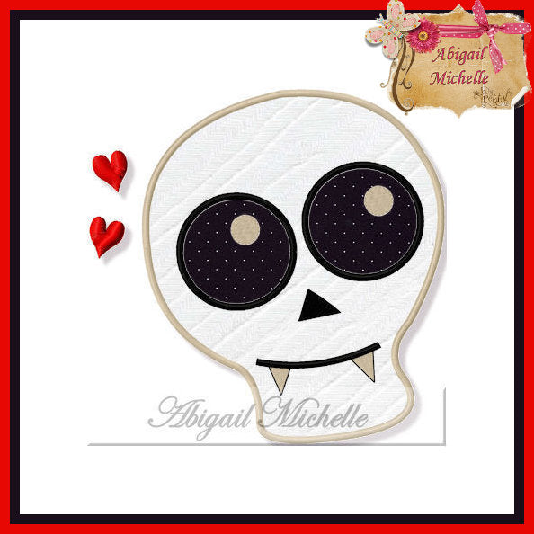 Cool Skull - Applique Machine Embroidery