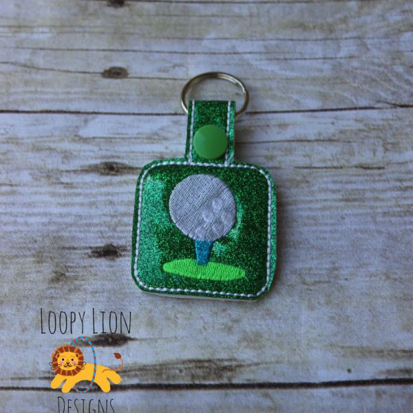 Golf Snap Key Fob