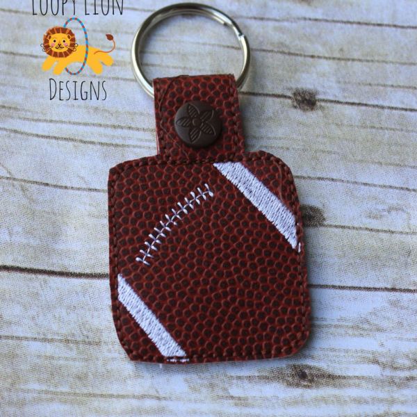 Football Snap Key Fob