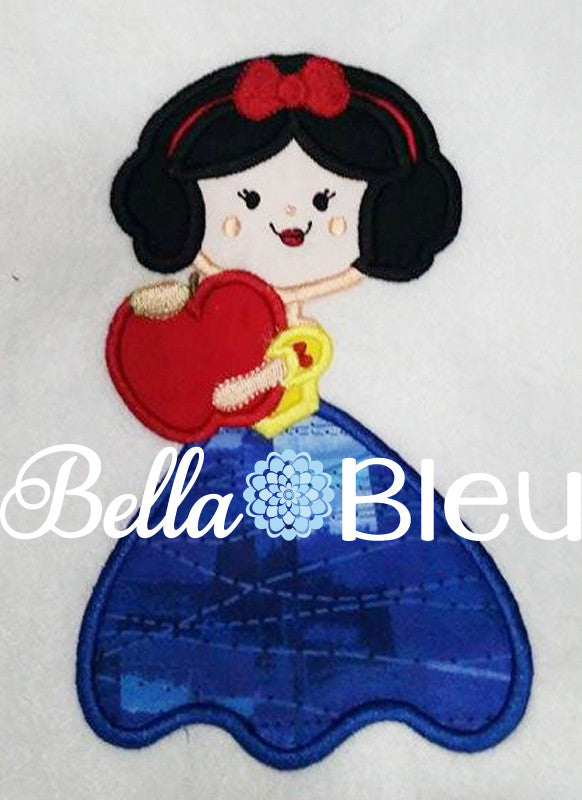 Inspired Snow Winter White Princess Machine Applique Embroidery Design