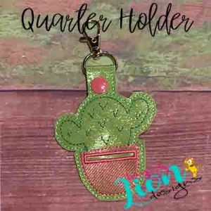 ITH Cactus Quarter Holder Snap Tab