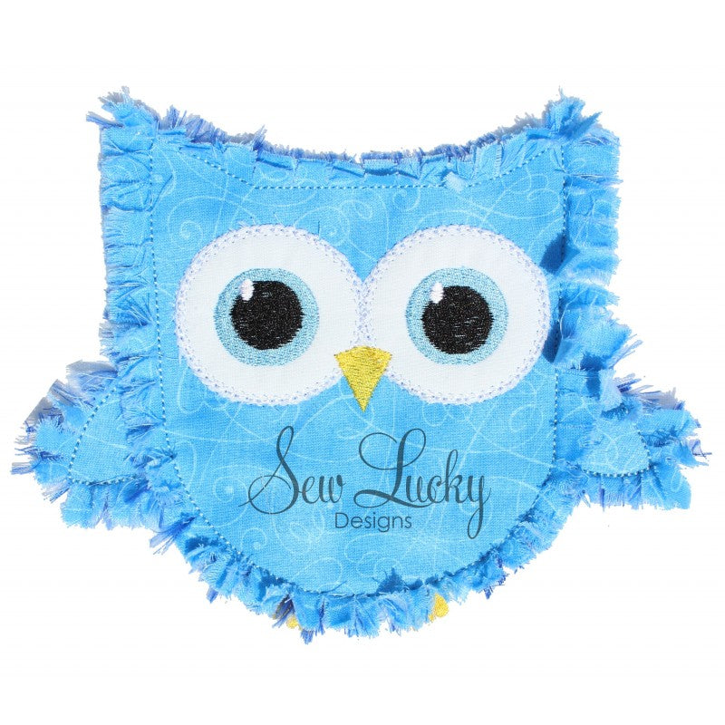 Raggy Owl Applique