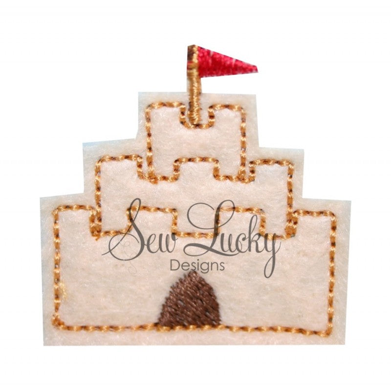 Beach Sandcastle feltie